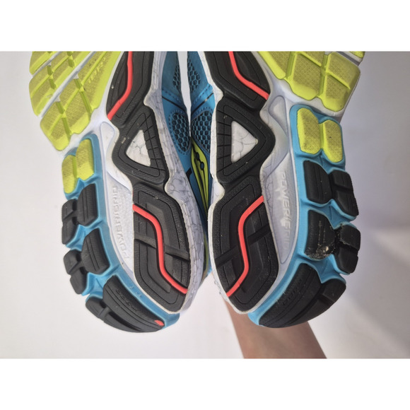 Saucony Omni 14 Power Grid Women's Running Shoe Blue Citron Sneakers US 7 - Picture 12 of 13